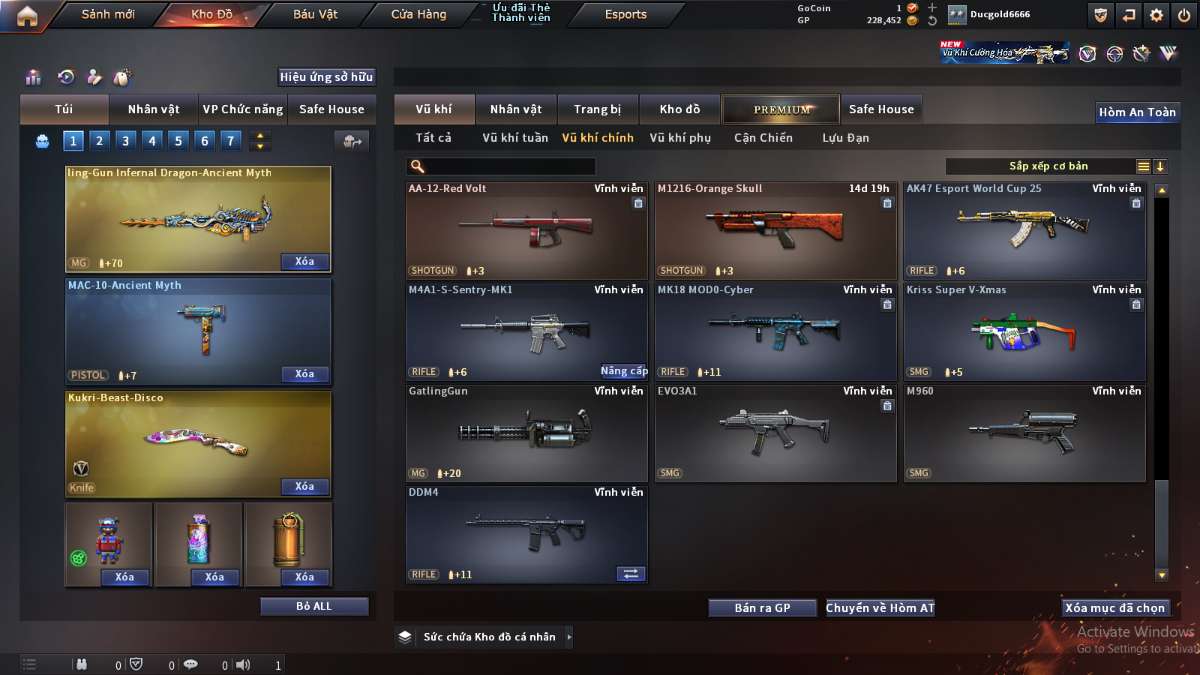 shop acc cf uy tin gia re